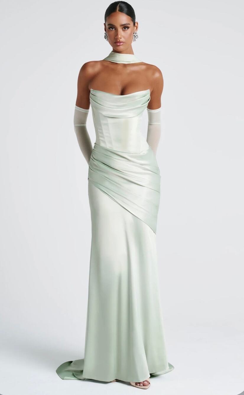 NEW BABYBOO KENSINGTON MAXI DRESS - MINT Green Size Small